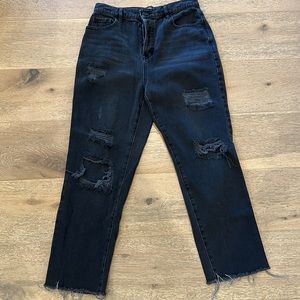PacSun Black High Rise Straight jeans - size 28